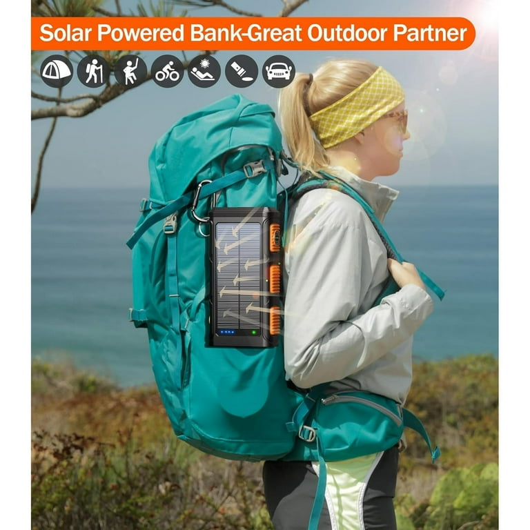 Solar Backpack Best Portable Phone Charger For Backpacking Battery