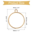 thumbnail image 2 of Uxcell Open Back Bezel Pendants, 50Pack Round Hollow Frame Charm Geometric Blank Trays for Resin (K Gold), 2 of 6