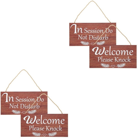 Set of 2 Do Not Disturb Door Hanger Sign Light up Letter Reversible