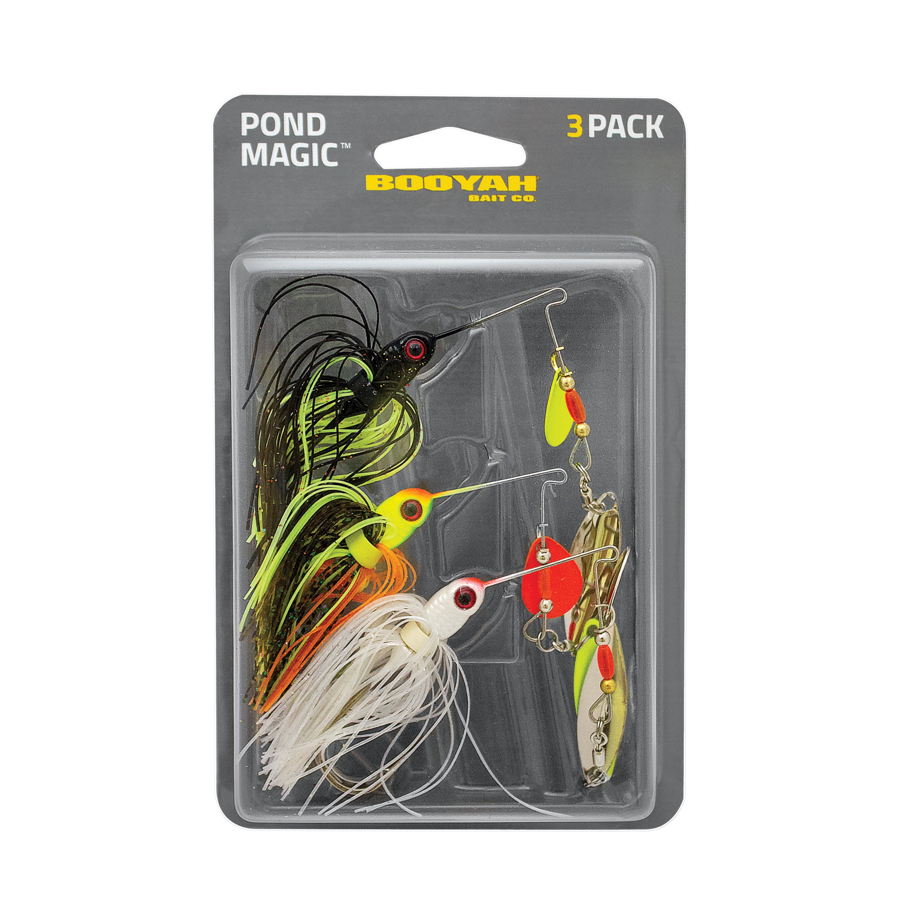BOOYAH Pond Magic Bass Jig Kit, Size 4, 3 Count