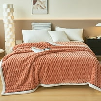 PRETXORVE Throw Blanket, Extra Thick Flannel Fleece Blanket with Double Layer Office Nap Cover Warm Cozy Blanket for Bed or Couch