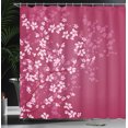 thumbnail image 3 of Ambesonne Japanese Shower Curtain, Sakura Bloom Spring Season, 69"Wx75"L, Hot Pink Blush, 3 of 4