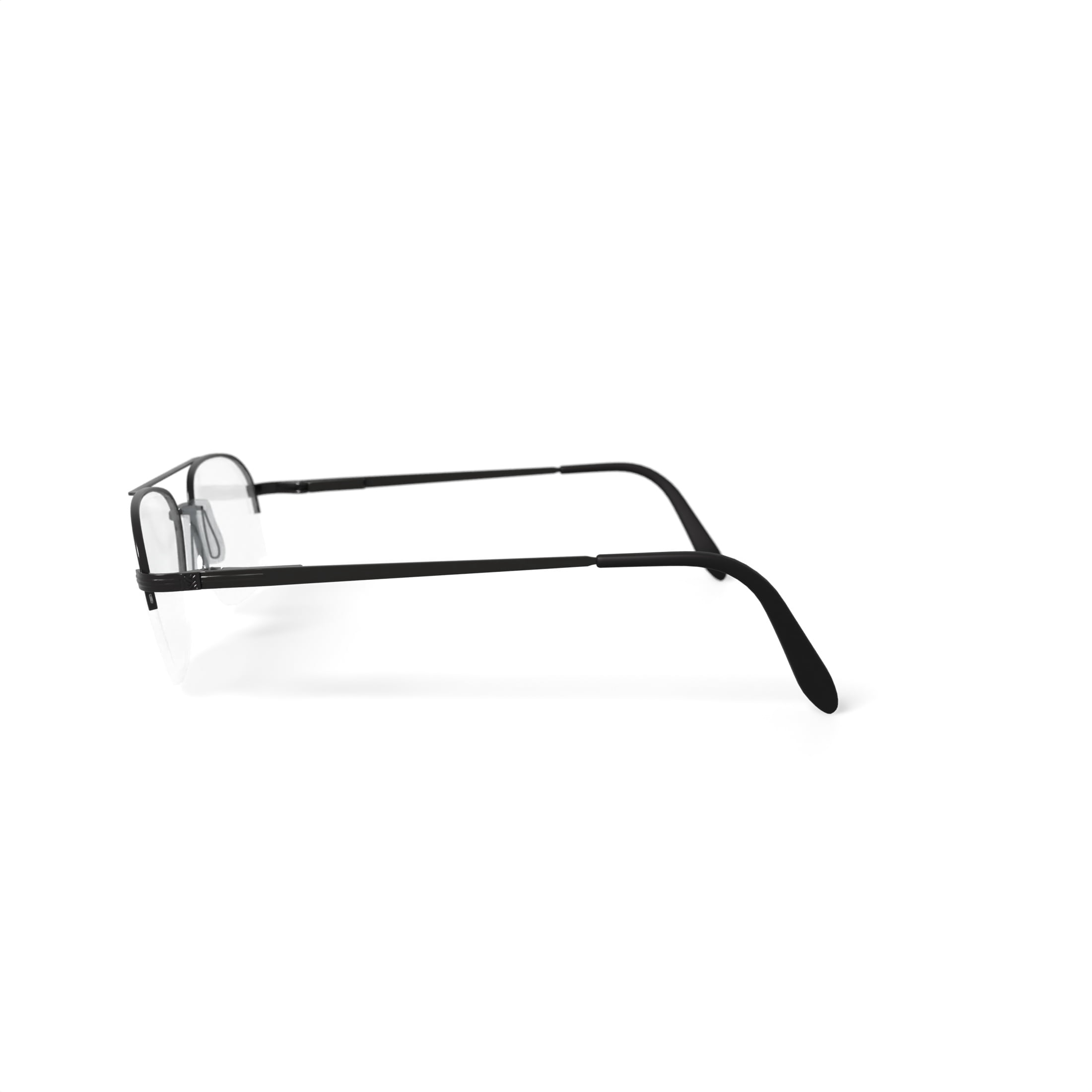 Stetson Men's ST239 Square Prescription Eyeglasses with Case, Gunmetal