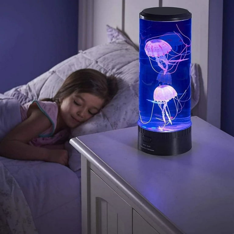 Rotating Moving LED Jellyfish Lamp, Electric Aquarium Night Light