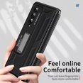 thumbnail image 2 of MonsDirect for 7.6 inch Samsung Galaxy Z Fold 4 5G 2022 Case, Anti-Fall Shockproof Hard PC Back Shell with Kickstand, Shell Membrane Integrated & Soft TPU Retractable Hinge for Galaxy Z Fold 4, Black, 2 of 7