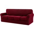 thumbnail image 1 of CHUN YI Housse de Canapé avec Housse de Coussin Séparée Extensible à Carreaux, 1 of 7