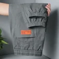 thumbnail image 3 of Pantalones Cargo Grises de Otoño para Hombre, Pantalones de Trabajo para Hombre, Pantalones Harem de Ajuste Regular, Pantalones de Diseñador Y2k de Alta Calidad, Pantalones Holgados Baratos, Pantalone, 3 of 5