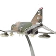 thumbnail image 3 of JIAHAOO 1:144 Scale F-4 Phantom II Fighter Model Die Cast Alloy for Military Model Fans Decor Gift Choice Display Stand, 3 of 9