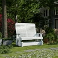 thumbnail image 2 of Wildridge Signature Double Glider, White - Outdoor Weather Resistant Recycled Plastic Furniture for Patio, 2 of 4