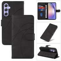 Dteck for Samsung Galaxy A54 5G Wallet Case, Premium PU Leather Flip Folio Card Holders Kickstand Book Folding Case with Detachable Wrist Strap Shockproof Protective Cover, black