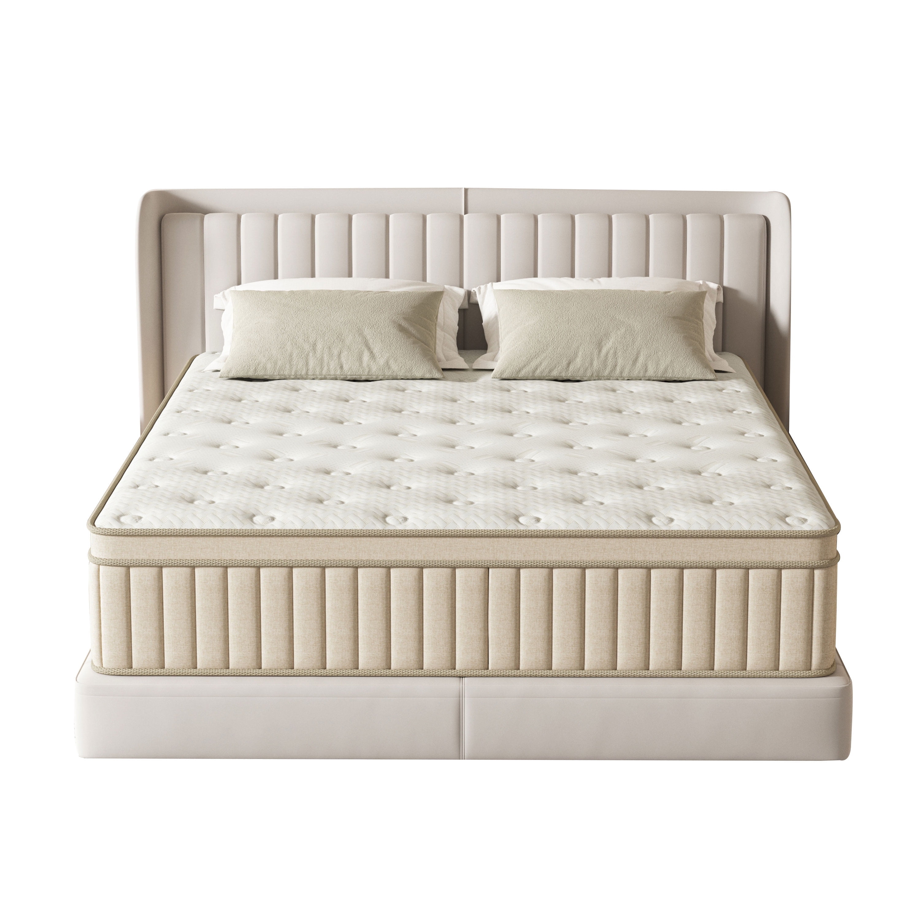 GUUKIN Queen Mattress, 12 Inch Hybrid Gel Memory Foam Mattress with Individually Wrapped Pocket Coils, Medium Firm Support, Pressure Relief, Mattress in a Box