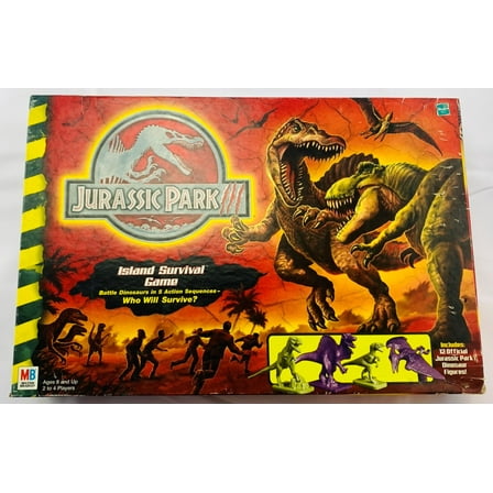 Pre-Owned Jurassic Park III: Island Survival Game 2001 Milton Bradley Complete Great Condition