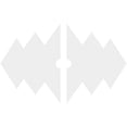 thumbnail image 6 of 20"W x 13 3/8"H x 3"ID x 6 1/4"C x 1"P Zoe Architectural Grade PVC Contemporary Ceiling Medallion, Two Piece, 6 of 7