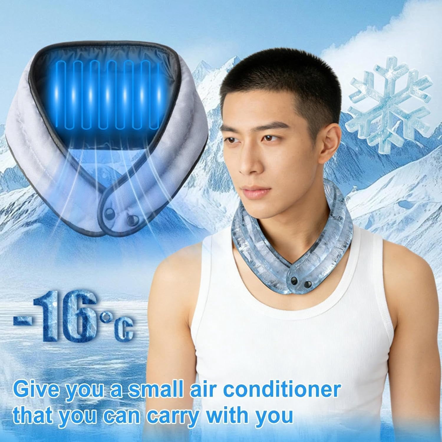 Neck Cooling Wraps, Reusable Gel Ice Pack Neck Cooler for Men Women Outdoor, Gym, Running, Cooling Gadgets for Hot Weather