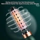 thumbnail image 4 of 750W Blower Brush 3 in 1 Hair Dryer Brush Portable Hair Dryer Volumizer Hot Air Brush Comb Straightener Curling Iron with 3 Comb Heads, 4 of 4
