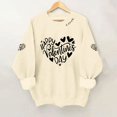 thumbnail image 2 of Love Heart Sweatshirt for Women Graphic Shirts Print Long Sleeve Crewneck Casual Soft Cozy Loungewear Athletic Wear Fashion Fall Plus Size Pullover Sweater, 2 of 5