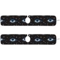 thumbnail image 3 of Coolnut 2 Pack Faucet Mat Splash Guard for Kitchen Sink, Evil Eye Pattern Magic 14x5 Inch Super Absorbent Microfiber Sink Protector Mat, Kitchen Sink Mat Machine Washable Kitchen Sink Accessories, 3 of 7