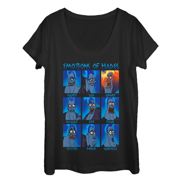 Women's Hercules Hades Emotion Scoop Neck Black Large