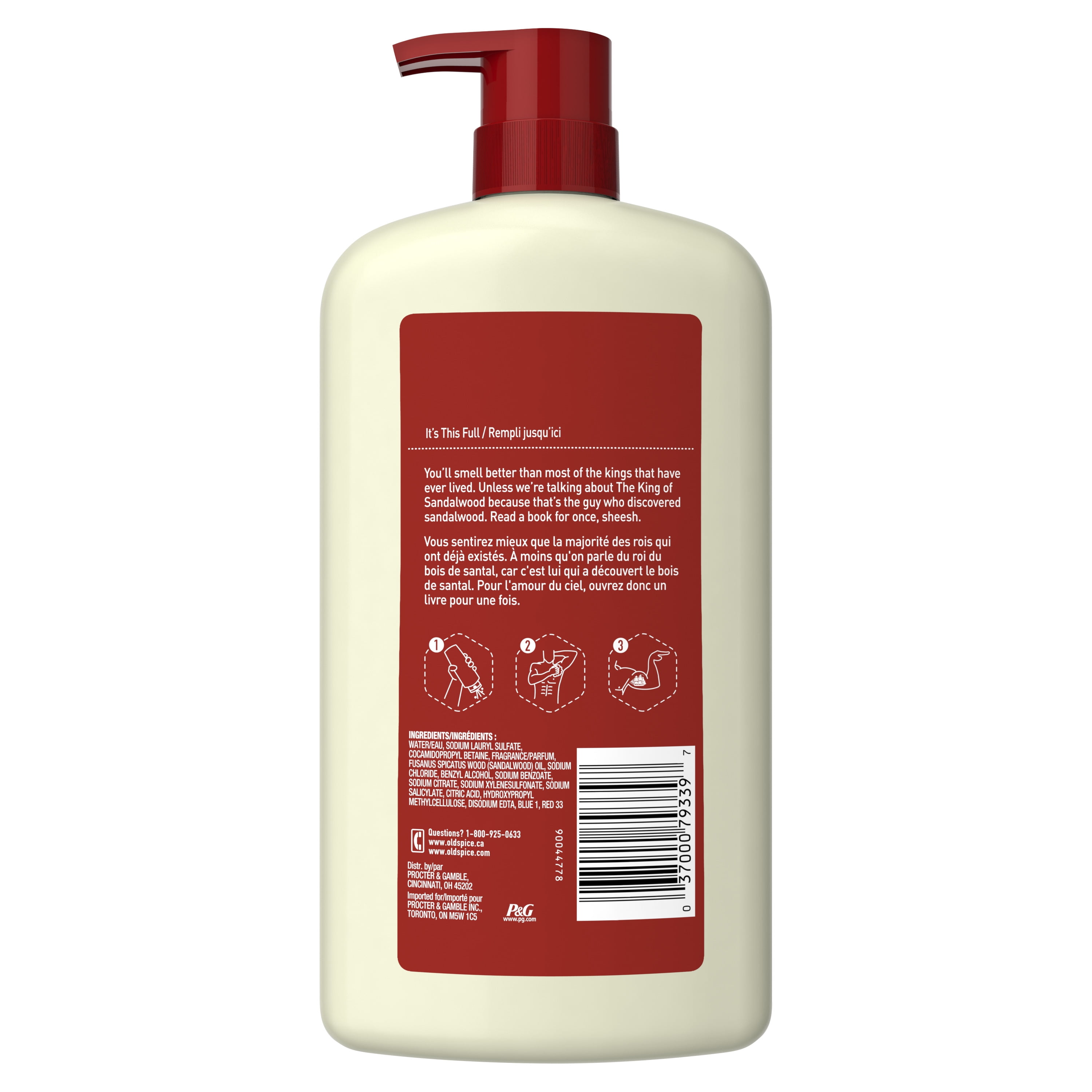 Old Spice Body Wash for Men, Timber with Sandalwood, 25 fl oz