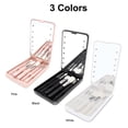 thumbnail image 4 of Smart LED Makeup Mirror Tabletop Mirror with 5 Makeup Brushes Portable & Foldable Mirror USB Rechargeable for Daily & Travel, 4 of 5