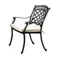 thumbnail image 2 of Benzara CHARISSA Transitional Arm Chair, Pack Of Two, Antique Black-Color:Antique Black, 2 of 5