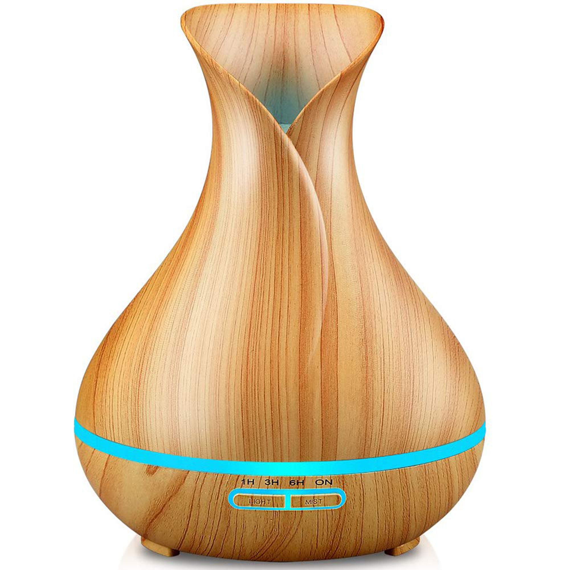 400ml Essential Oil Diffuser Wood Grain Ultrasonic Aromatherapy Cool
