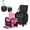Pink Explore, variant on Byootique Portable Barber Station Rolling Hair Stylist Train Case Mobile Barber Station Makeup Trolley