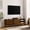 Brown Ebony, variant on Rattan TV Stand for 65 Inch TV, Mid Century Modern Media Console with Rattan Doors & Solid Wood Feet, 59 Inch Entertainment Center Cabinet for Living Room,Brown Ebony