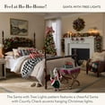 thumbnail image 3 of Throw Pillow, Decorative Cotton Pillow for Christmas Decor, 18x18, Santa with Tree Lights, 3 of 6