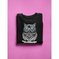 thumbnail image 3 of Owl Art In White Sweatshirt Women -SPIdeals Designs, Female 4X-Large, 3 of 4