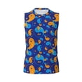 thumbnail image 6 of Lsque Colorful Yin Yang Print Men's Cotton Blend Sleeveless Muscle Shirts (S-3XL)- Moisture Wicking, Odor Protection, UPF 30+,Medium, 6 of 8