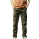 thumbnail image 2 of Pantalones largos para hombre, cintura elástica, transpirables, cómodos, suaves, informales, de playa, de poliéster, 2 of 4