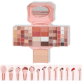 thumbnail image 1 of Kit de combinación de paletas de maquillaje profesionales, que incluye paletas de sombras de ojos profesionales Xtellar rosa, 1 of 3