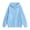 Blue, variant on Wilark Girls Oversized Hoodies Sweatshirts with Pockets Size 5-14, Pullover Casual Fleece Warm Long Sleeve Kids Fall Winter Tops Pink