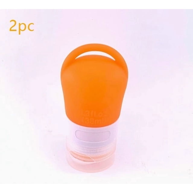 Juego de botellas dispensadoras de viaje, botella de almacenamiento portátil desinfectante, orificio for colgar, botella dispensadora de desinfectante de manos de silicona