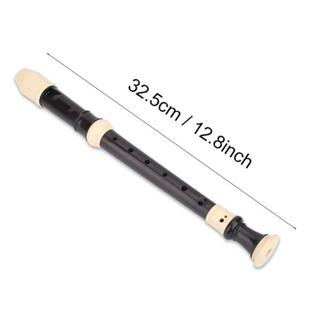 Oriolus Soprano Recorder, 8 Holes C Key, ABS Material, British / German Style, Exquisite Craftsmanship, Soft and Beautiful Sound, Ideal for Beginners, with Cleaning Tool