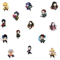 Demon Slayer Wall Sticker For Bedroom Living Room Nursery Party Decorations Anime Cartoon Background Self-Adhesive Wall Decor Baby Boy Girl Kids Room Wall Mural Decor Poster Gift