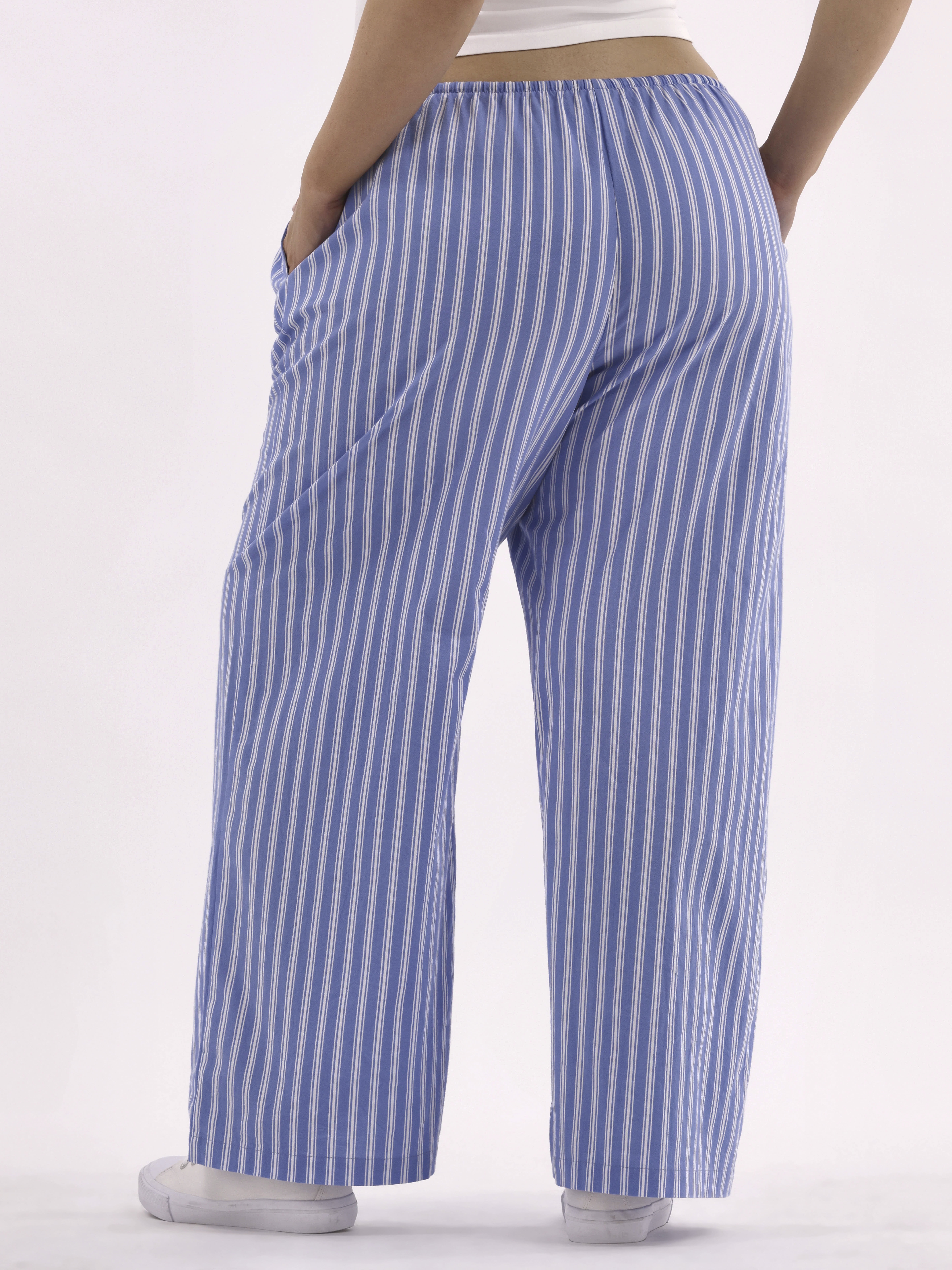 No Boundaries Cotton Wide Leg Beach Pants, Women's and Women's Plus