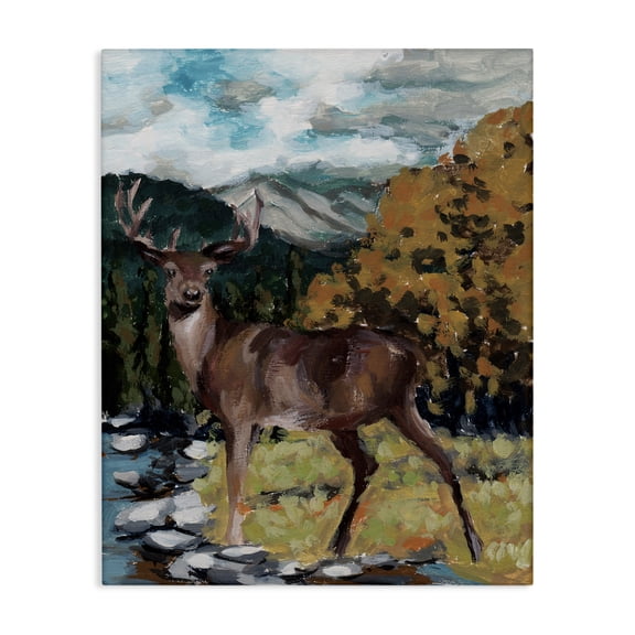 Stupell Industries Farmhouse Rustic Wildlife Deer Canvas Art, 24 x 30, by Melissa Wang