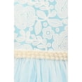 thumbnail image 2 of Flower Girl Dress Detachable Pearl Belt & Tulle Skirt for Little Girl Off White 8 MBK.351, 2 of 3