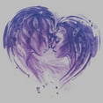 thumbnail image 2 of Men's Avatar: The Way of Water Neytiri and Jake Sully Watercolor Heart  Graphic Tee Athletic Heather Medium, 2 of 5