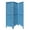 Blue, variant on Blue Finish Wood Shutter 3 Panel Room Divider Screen