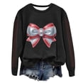 thumbnail image 6 of Godom Womens Baseball Sweatshirt Long Sleeve Casual Athletic Loose Pullover Sweatshirts, 6 of 7