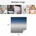 thumbnail image 4 of Navy Blue Gray Ombre Cloth Napkins, Modern Gradient Abstract Art Washable and Reusable Dinner Napkins Set of 8, Table Napkin for Kitchen Party Birthday Wedding Hotel Housewarming 20"x20", 4 of 8