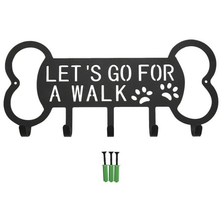 

DTYUIER Metal Pet Dog Leash Hanger Hook Dog Leash Wall Rack Holder with Free Nail Hang on Leather Nylon Leash Key Pet Holder