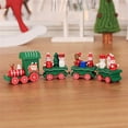 thumbnail image 4 of Little Wood Feliz Navidad Decoración de trenes Camión agrícola Juguete Festival Adorno de mesa Regalo de año nuevo para niños Niñas Adultos Verde 1 Sweethay HA009087-02B, 4 of 6