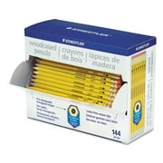 Staedtler Woodcase Pencil, Graphite Lead, #2 HB, Yellow, 144-Count