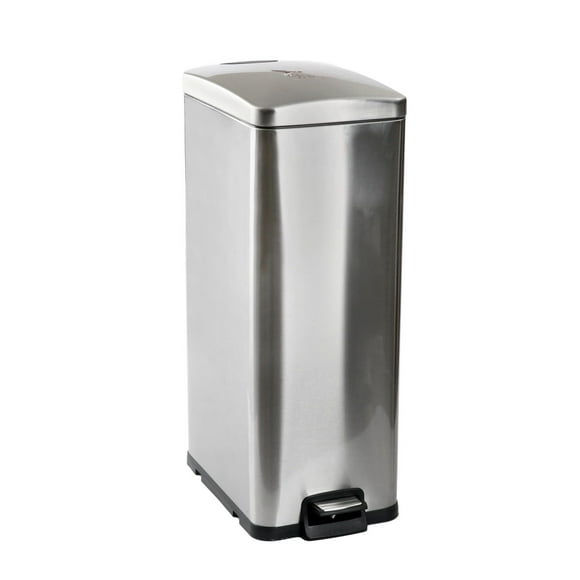 Poubelle de cuisine mains libres en acier inoxydable Hometrends de 40 litres Poubelle HT 40 litres