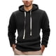 thumbnail image 1 of Sudadera con capucha para hombre, informal, lisa, gruesa, con cordón elástico, cierre de manga larga, blusa con capucha, blusa de poliéster para hombre, 1 of 7