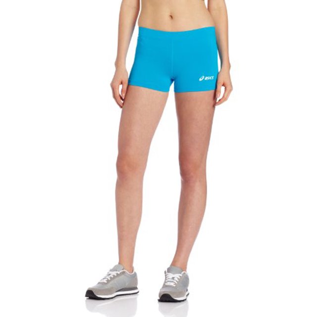 ASICS Womens Low-Cut Performance Athletic Workout Shorts, Blue, X-Small